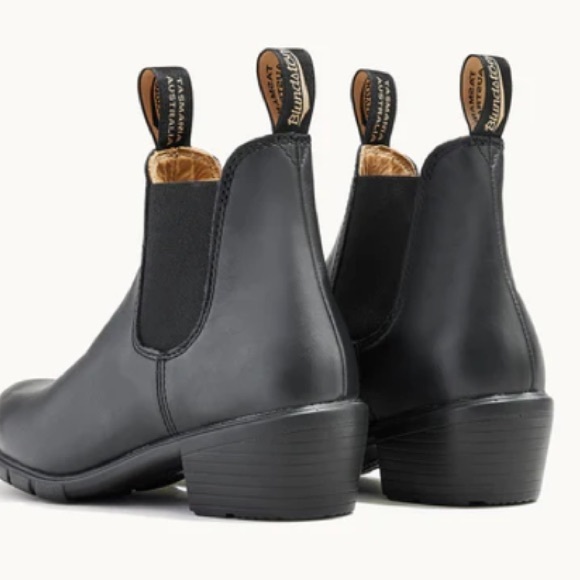 Blundstone 1671 pull on Chelsea heeled boot black 9.5 - Picture 3 of 12